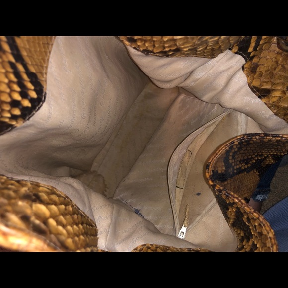 Vintage snakeskin shoulder bag - Picture 4 of 6